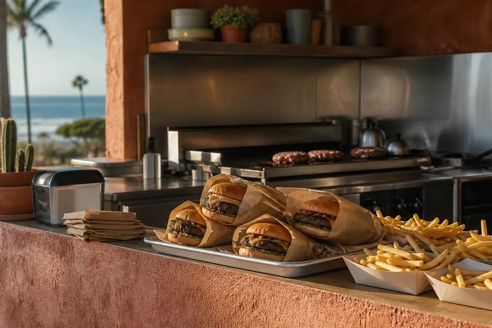 Mostrador de Cocina 52, comida para llevar en Rosarito